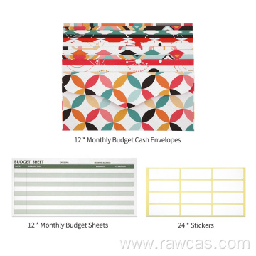 Budget Wallet Envelopes with Expense Tracker Sheets Stickers